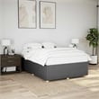 Bowery Hill Contemporary Engineered Wood Queen Bed Frame in Dark Gray
