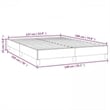 Bowery Hill Contemporary Engineered Wood Full Bed Frame in Dark Gray