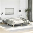 Bowery Hill Contemporary Engineered Wood Full Bed Frame in Dark Gray
