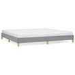 Bowery Hill Contemporary Engineered Wood King Bed Frame in Light Grey