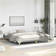 Bowery Hill Contemporary Engineered Wood King Bed Frame in Light Grey