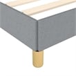 Bowery Hill Engineered Wood California King Bed Frame in Light Gray