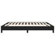 Bowery Hill Contemporary Engineered Wood King Bed Frame in Black