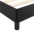 Bowery Hill Contemporary Engineered Wood King Bed Frame in Black
