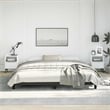 Bowery Hill Contemporary Engineered Wood King Bed Frame in Black