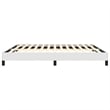 Bowery Hill King Faux Leather Engineered Wood Bed Frame in White
