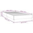 Bowery Hill Contemporary Engineered Wood Twin Bed Frame in Light Grey