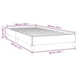 Bowery Hill Engineered Wood Velvet Twin Bed Frame in Dark Gray
