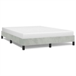 Bowery Hill Contemporary Queen Engineered Wood Bed Frame in Light Gray
