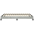 Bowery Hill Contemporary Queen Engineered Wood Bed Frame in Light Gray