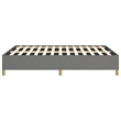 Bowery Hill Contemporary Engineered Wood Full Bed Frame in Dark Gray