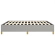 Bowery Hill Contemporary Engineered Wood King Bed Frame in Light Gray