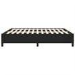 Bowery Hill Contemporary Polyester King Bed Frame in Black Finish