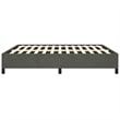 Bowery Hill Contemporary Engineered Wood King Bed Frame in Dark Gray