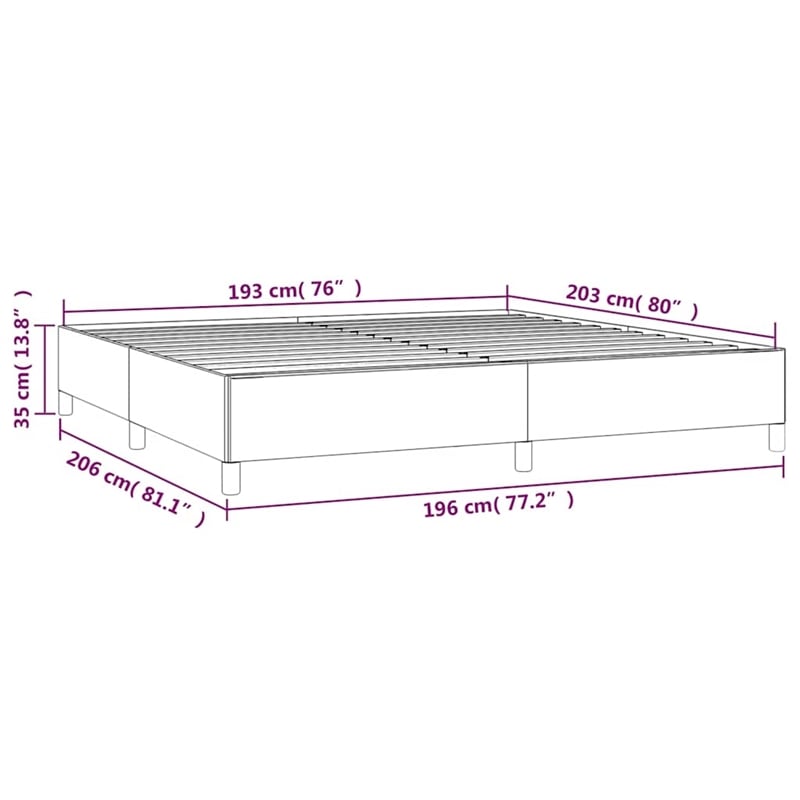 Bowery Hill Contemporary Engineered Wood King Bed Frame in Dark Gray