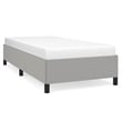 Bowery Hill Contemporary Twin XL Engineered Wood Bed Frame in Light Gray
