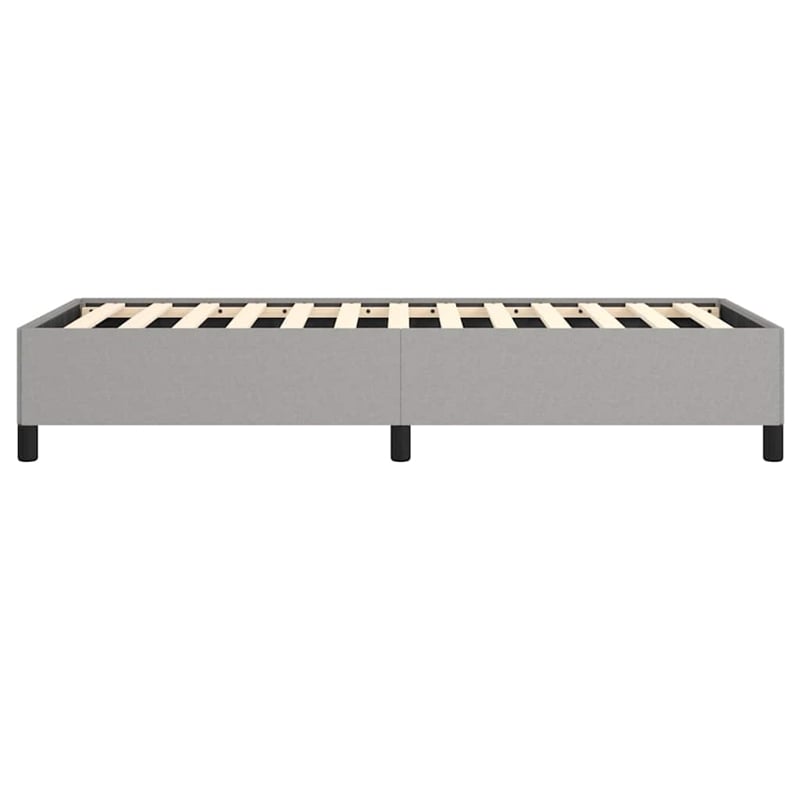 Bowery Hill Contemporary Twin XL Engineered Wood Bed Frame in Light Gray