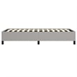Bowery Hill Contemporary Twin XL Engineered Wood Bed Frame in Light Gray