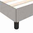 Bowery Hill Contemporary Twin XL Engineered Wood Bed Frame in Light Gray
