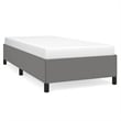 Bowery Hill Contemporary Engineered Wood Twin XL Bed Frame in Dark Gray