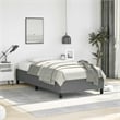 Bowery Hill Contemporary Engineered Wood Twin XL Bed Frame in Dark Gray