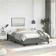 Bowery Hill Contemporary Engineered Wood Bed Frame in Dark Grey