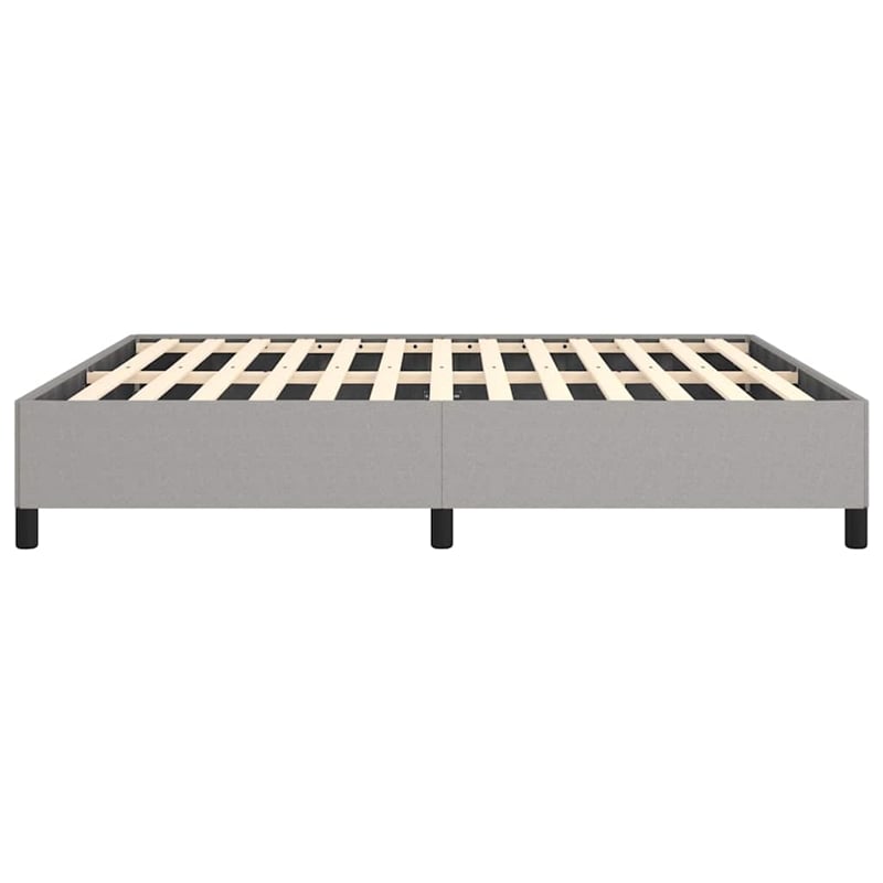 Bowery Hill Engineered Wood California King Bed Frame in Light Gray