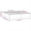Bowery Hill Contemporary Queen Engineered Wood Bed Frame in Light Grey