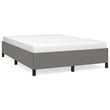 Bowery Hill Contemporary Engineered Wood Queen Bed Frame in Dark Gray