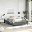 Bowery Hill Contemporary Engineered Wood Queen Bed Frame in Dark Gray