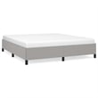 Bowery Hill Contemporary Engineered Wood King Bed Frame in Light Grey
