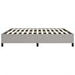 Bowery Hill Contemporary Engineered Wood King Bed Frame in Light Grey