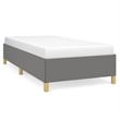 Bowery Hill Contemporary Engineered Wood Twin XL Bed Frame in Dark Gray