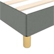 Bowery Hill Engineered Wood Twin Bed Frame with Headboard in Dark Gray