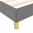 Bowery Hill Contemporary Bed Frame With Headboard in Dark Gray