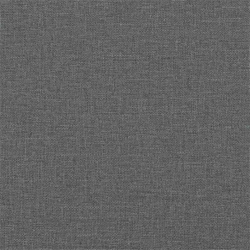 Bowery Hill Contemporary Bed Frame With Headboard in Dark Gray