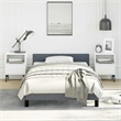 Bowery Hill Engineered Wood Twin Bed Frame with Headboard in Dark Gray
