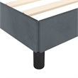 Bowery Hill Engineered Wood California King Bed Frame with Headboard - Dark Gray