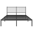 Bowery Hill Rectangular 53.1 X 74.8 Steel Bed Frame in Black