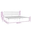 Bowery Hill Powder-Coated Steel King/Double Bed Frame in Black
