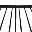Bowery Hill Contemporary Powder-Coated Steel Twin Bed Frame in Black