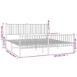 Bowery Hill Contemporary Powder-Coated Steel King Bed Frame in Black