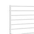 Bowery Hill Powder-Coated Steel King Size Bed Frame in White