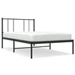Bowery Hill Contemporary Powder-Coated Steel Twin Bed Frame in Black