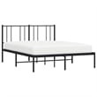 Bowery Hill Powder-Coated Steel King Size Bed Frame in Black