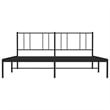 Bowery Hill Contemporary 72 X 84 Powder-Coated Steel Bed Frame in Black