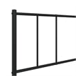 Bowery Hill Rectangular 39.4 x 74.8 Steel Bed Frame in Black