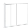 Bowery Hill Powder-Coated Steel Full/Double Bed Frame in White