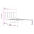 Bowery Hill Contemporary Powder-Coated Steel Twin Bed Frame in Black