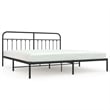 Bowery Hill Rectangular 76.0 x 80.0 Steel Bed Frame in Black